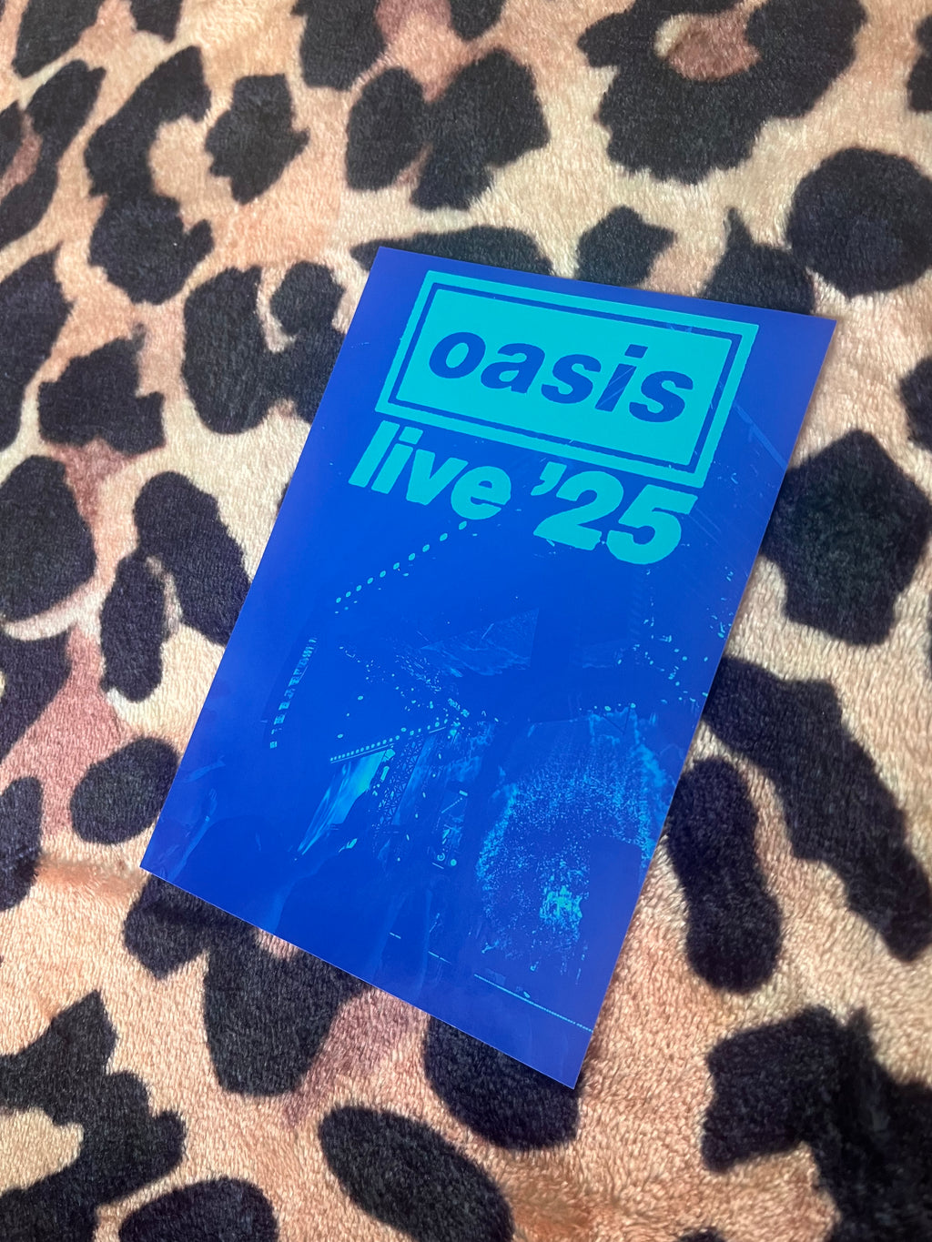 Oasis live ‘25 blue poster!