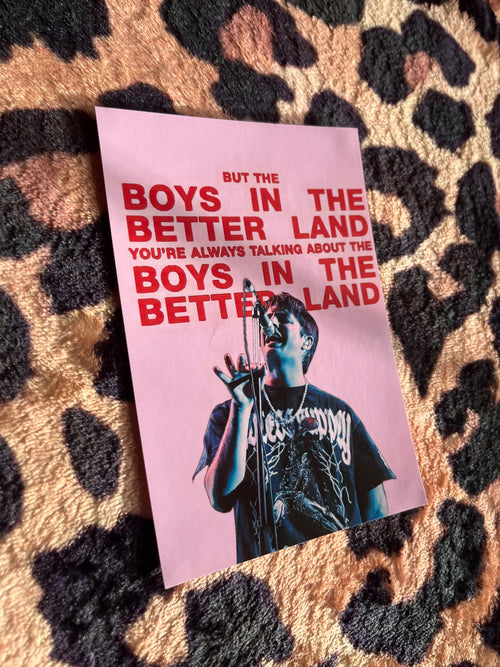 Fontaines DC boys in the better land poster! 🎸💕