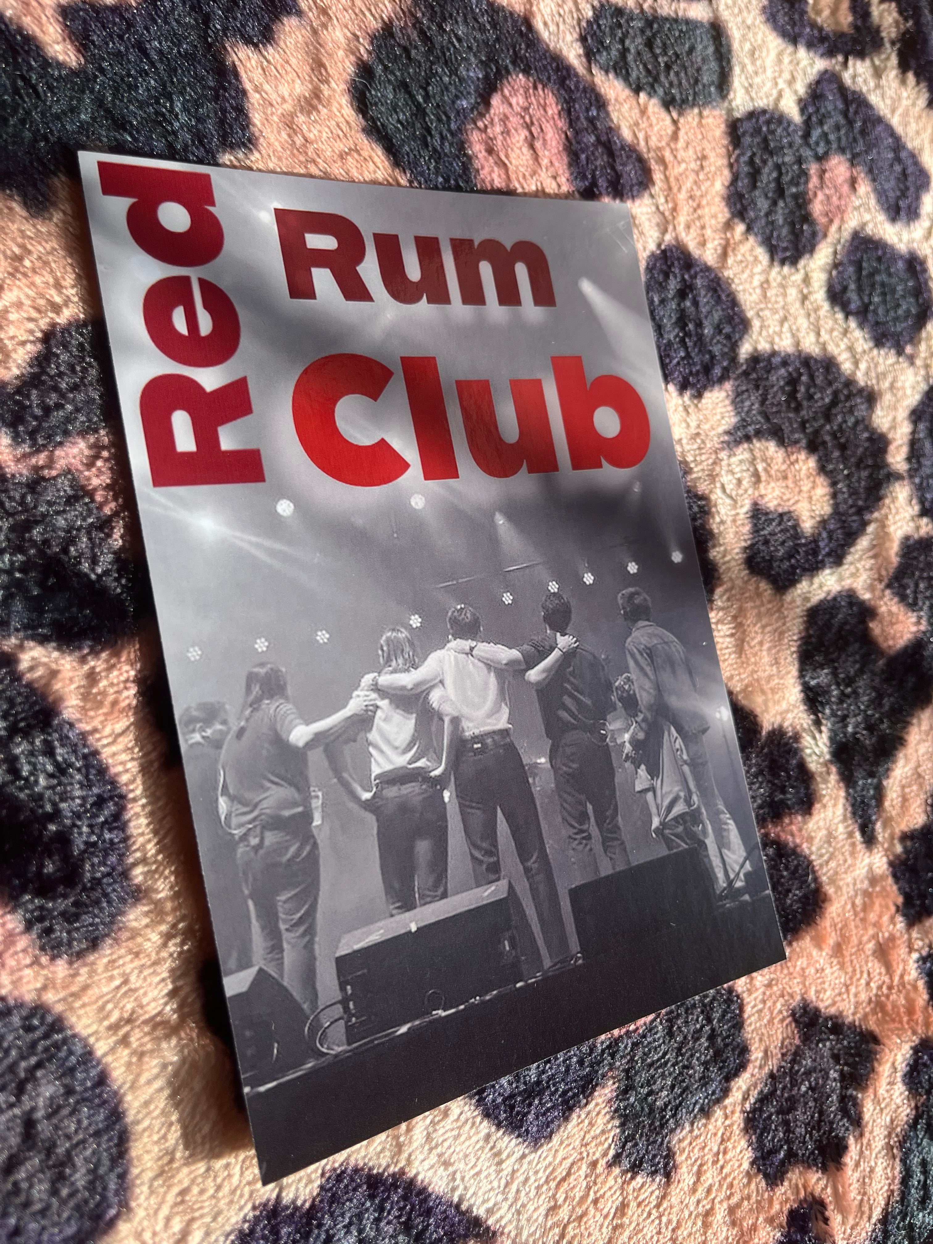 Red rum club poster in red! 🎸♥️
