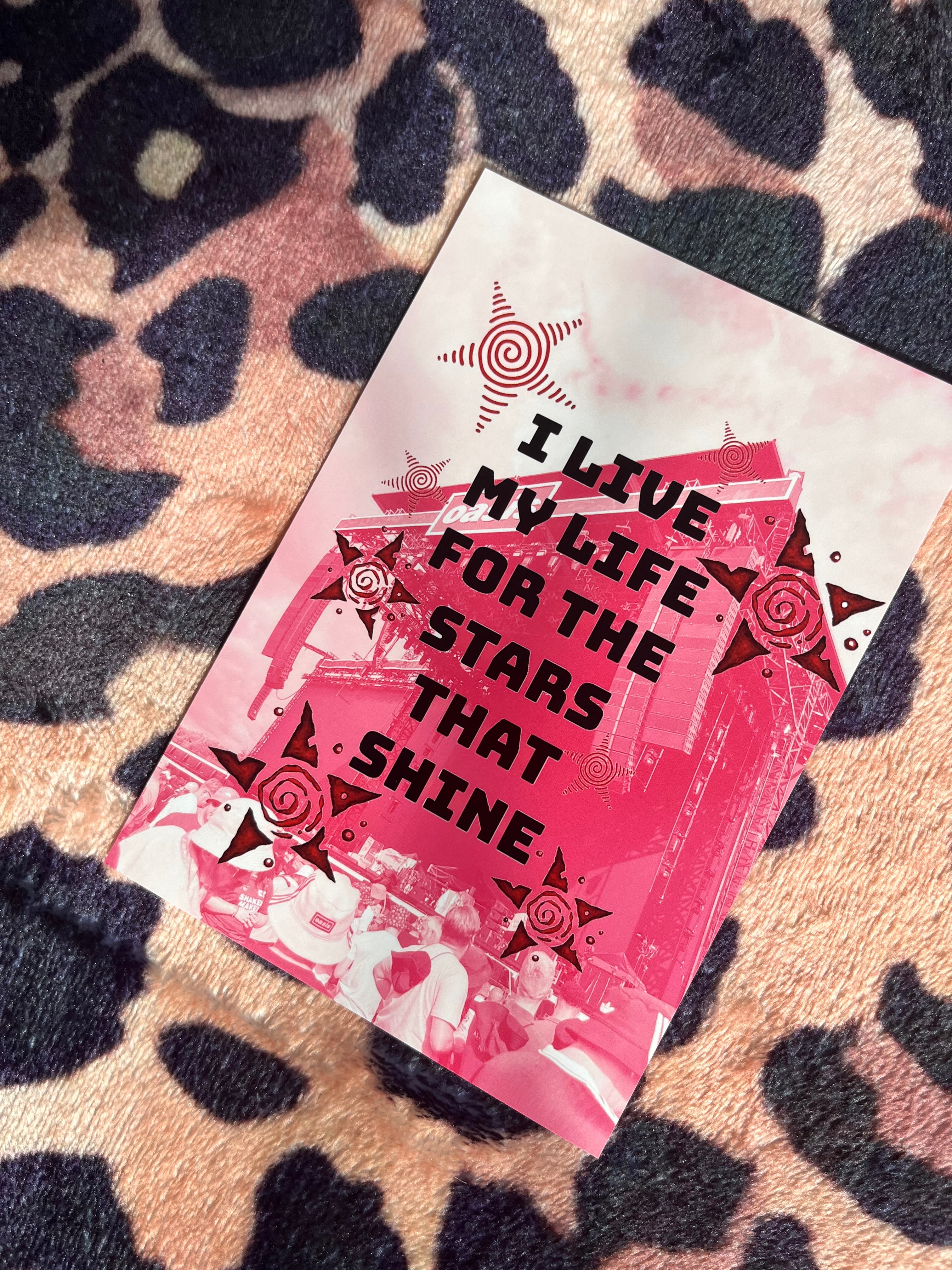 Oasis I live my life for the stars that shine poster! 🌟🎸