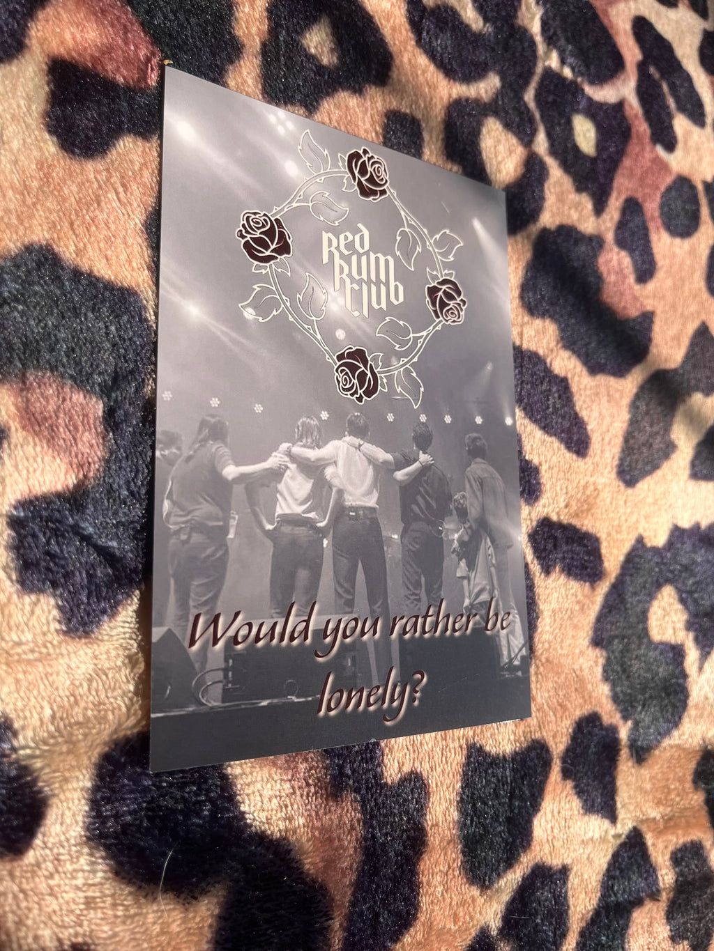 Red rum club would you rather be lonely poster!