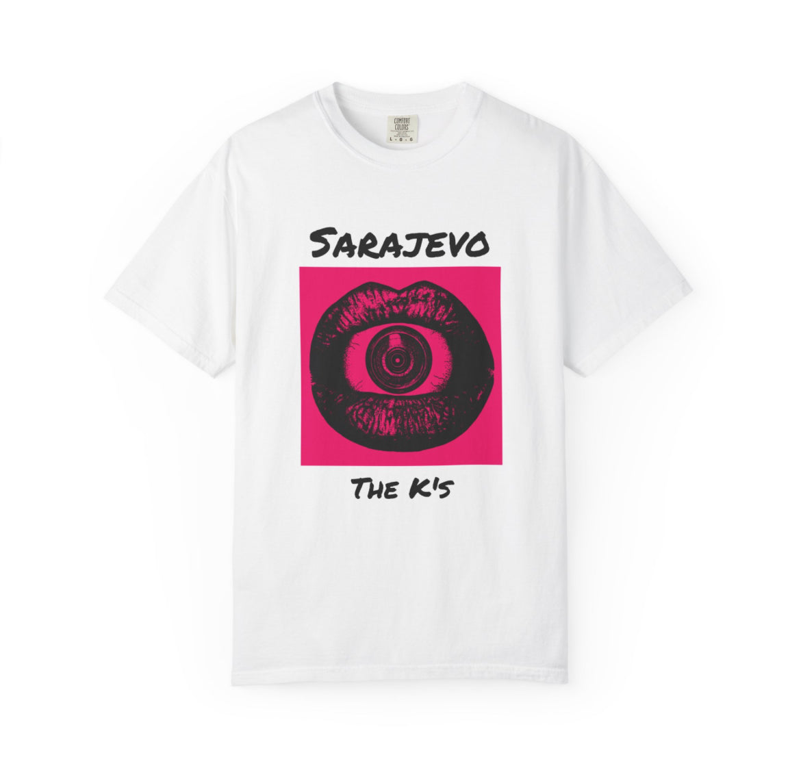 The Ks pink and white shirt! 💕🎶