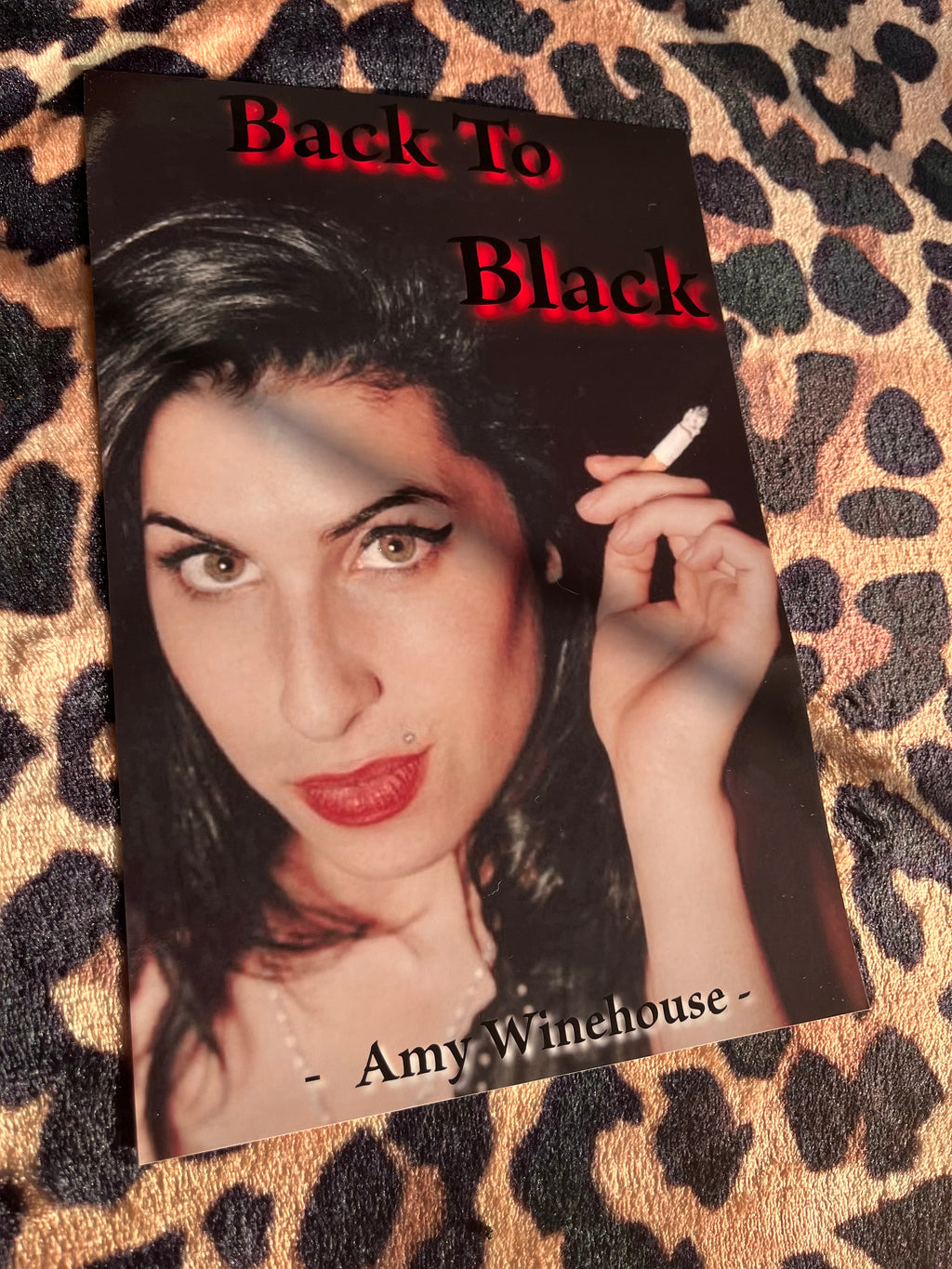 Amy winehouse back to black poster! 🖤