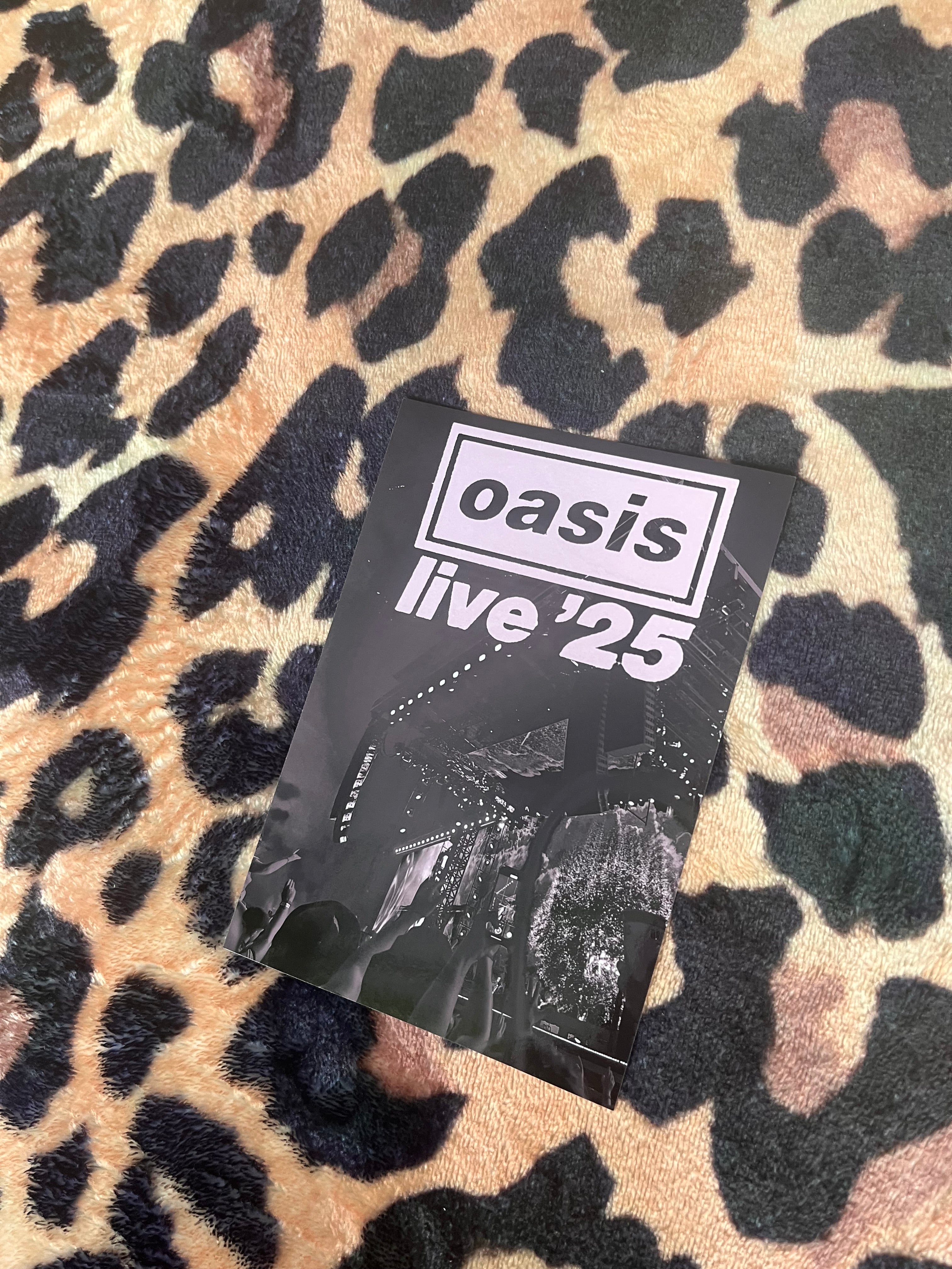 Oasis live ‘25 black and white poster!